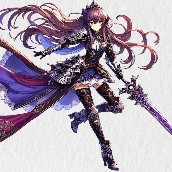 Aerin the Sword Girl – A4 Art Print